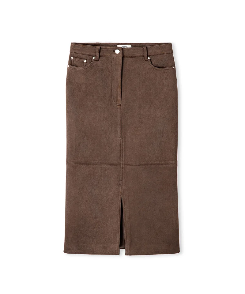 Ipekyol  Suede-Effect Midi Skirt for Women | Best Price UAE