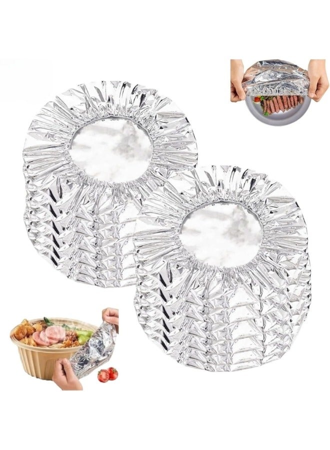 Happy Home Repeatable Aluminum Foil Film Insulation Cover, luminum Foil Food Covers, Kitchen Fresh-Keeping Insulation Film for Food, Fresh Keeping Bags, Aluminium Foil Food Storage Covers for Fruit (10pcs) - Image 1