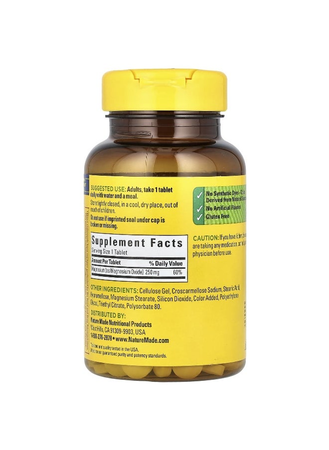 Nature Made Nature Made, Magnesium, 250 mg, 200 Tablets  - Image 2