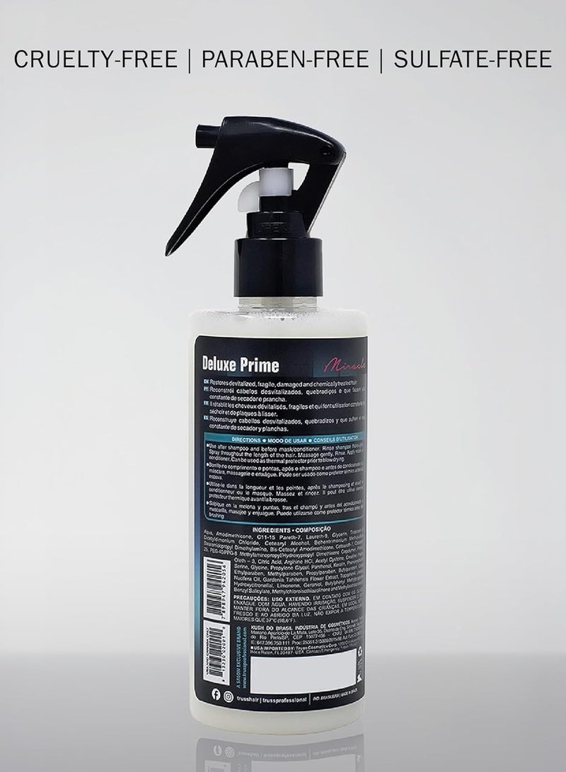 تروس علاج الشعر تروس ديلوكس برايم | معزز بالبروتين ومضاد للتجعد و| بخاخ الشعر الذي لا يُشطف|واقي الحرارة للشعر|يعيد الشعر ويفك تشابكه ويضيف لمعانًا|مثالي لجميع أنواع الشعر| 260 مل/8.79 أونصة سائلة - Image 2