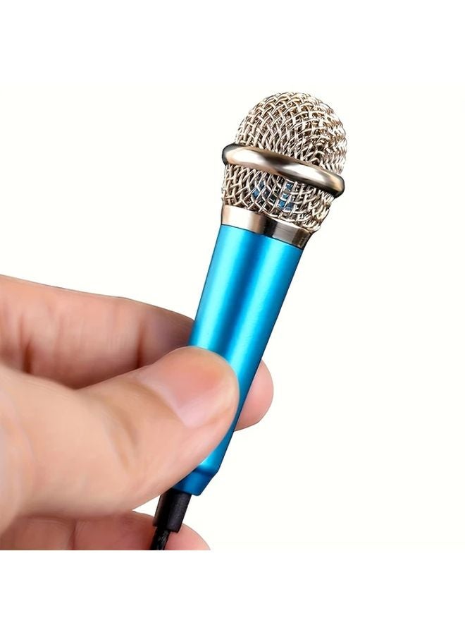 Silvery Mini Microphone 3 5mm Jack For Recording Karaoke Gaming Streaming Phones Computers - Image 3