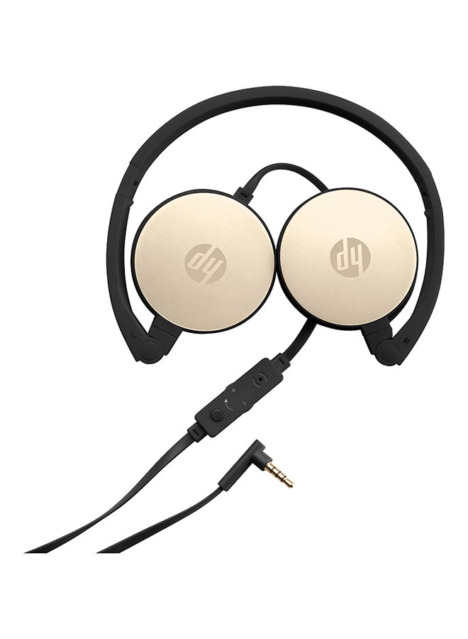 HP Stereo Headset H2800 Black/Silk Gold - Image 1