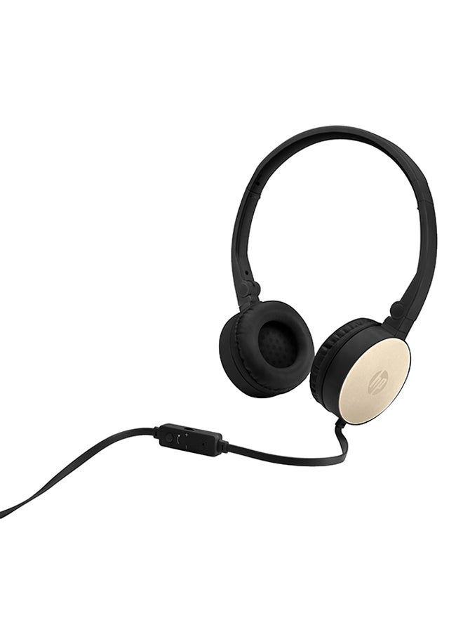 HP Stereo Headset H2800 Black/Silk Gold - Image 2