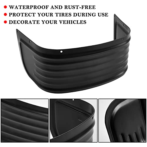 VEISUTOR Front Fender Skirt Trim for Harley Davison Touring models, Black Steel Front Ribbed Fender Trim Skirt for Electra Glide Road King Tri Glide Ultra Classic Limited Low 2014-2024 Accessories - Image 4