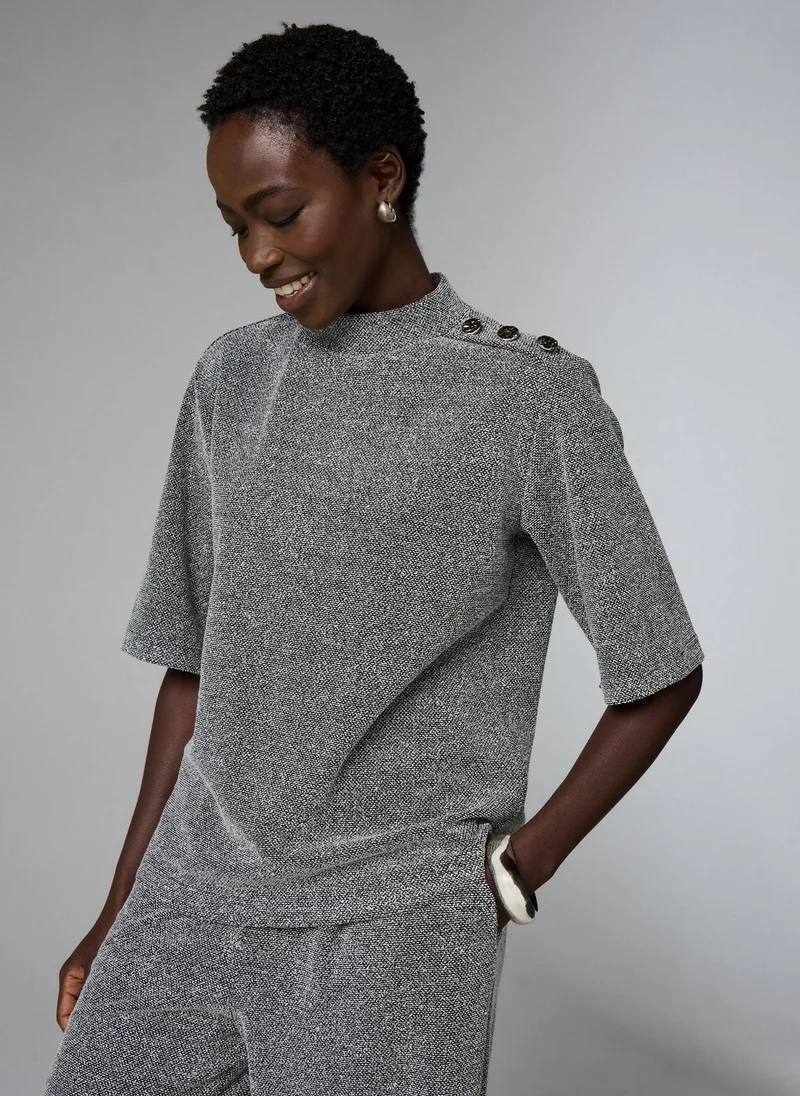 ماتلان طقم علوي رمادي إت يو