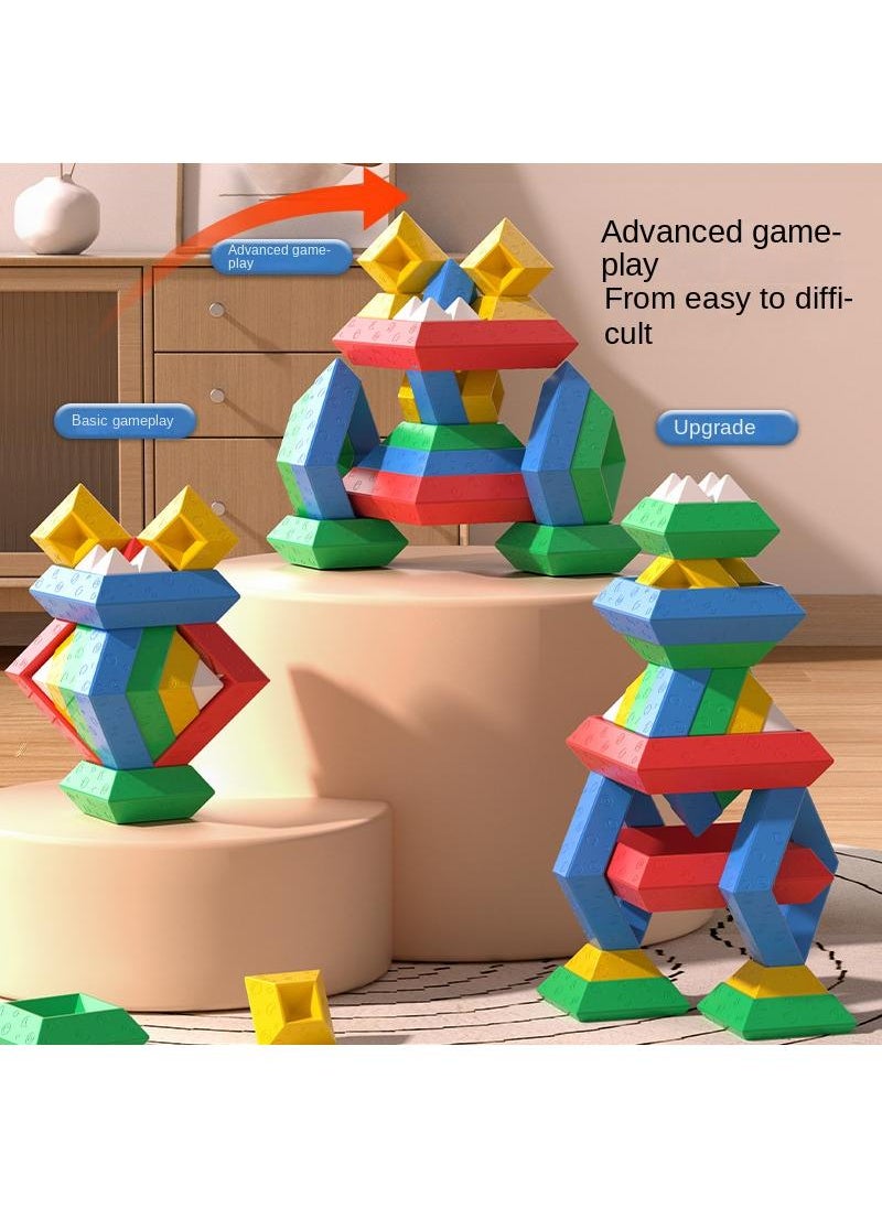 Y&D - Varied Pyramid Large Particle Building Blocks Puzzle Assembled Stacking Toys-32PCS - Image 1
