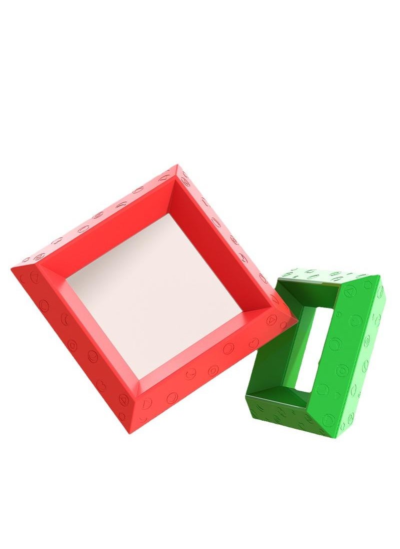 Y&D - Varied Pyramid Large Particle Building Blocks Puzzle Assembled Stacking Toys-32PCS - Image 1