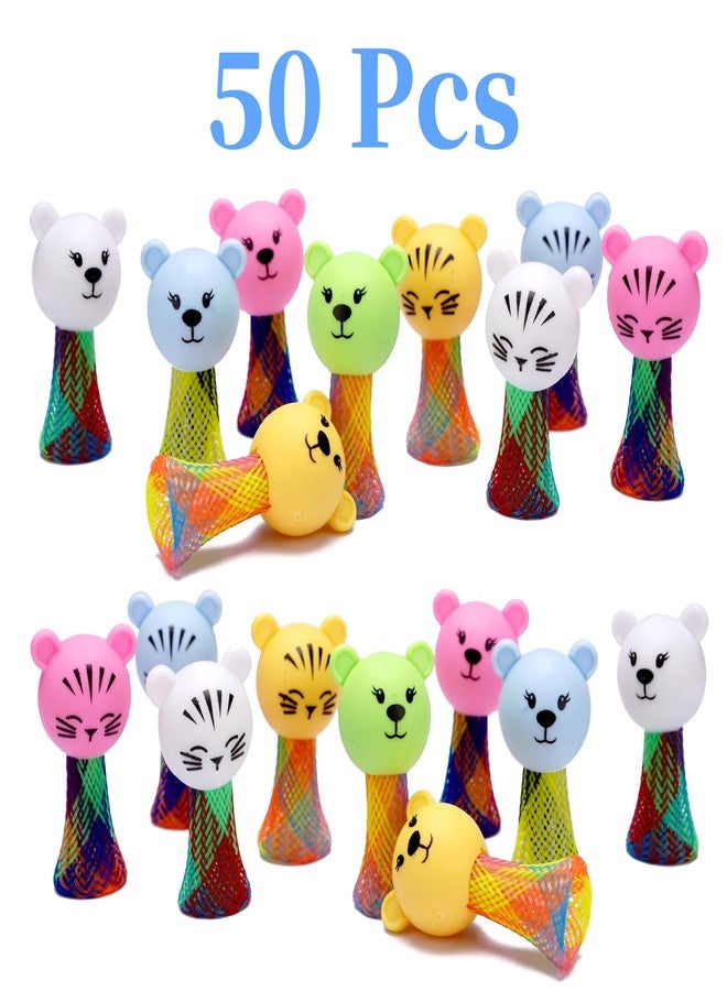 Sepco 50PCS Mini Jumping Popper Spring Launcher Little Pop up Jumper Bouncy Party Favors Kids Bulks Toys for Easter Eggs Fillers Christmas Stocking Stuffers - Image 2