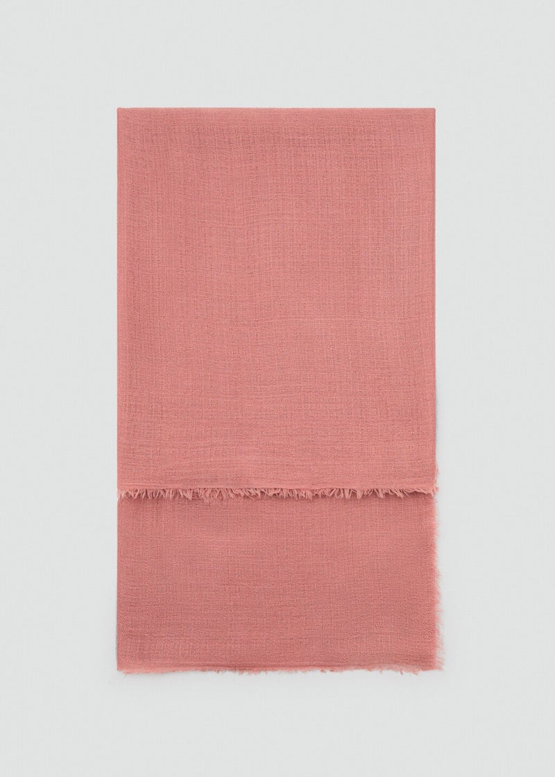 MANGO Frayed Edge Scarf  - Image 1