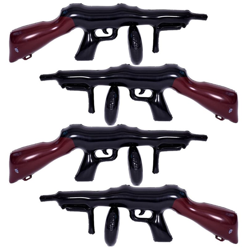 OULUN 4 Pcs Inflatable Gun Props Costume Accessories Inflatable Machine Gun Cosplay Theme Party Birthday Decoration Balloon - Image 3