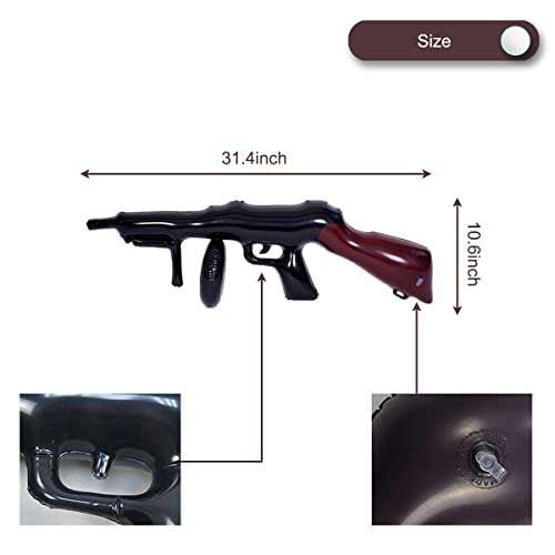 OULUN 4 Pcs Inflatable Gun Props Costume Accessories Inflatable Machine Gun Cosplay Theme Party Birthday Decoration Balloon - Image 5