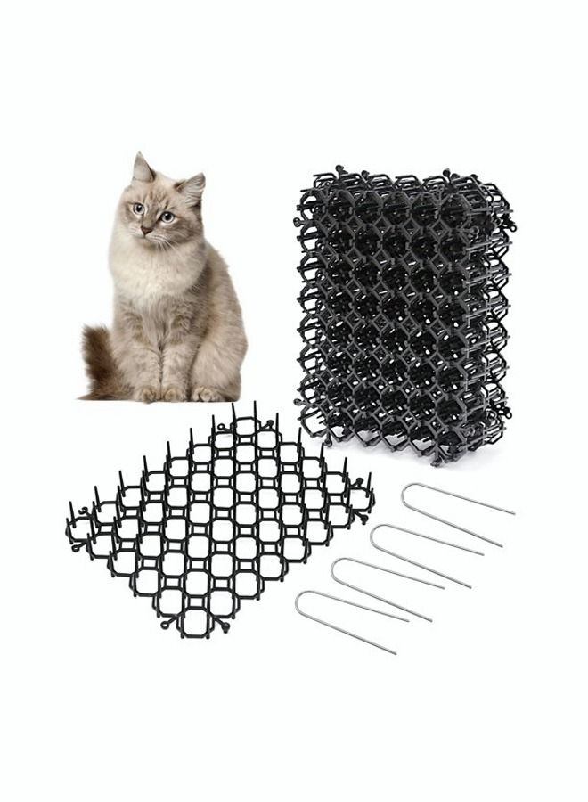 وسادة مضادة للدغات القطط، سجادة حديقة لمنع لدغات القطط والكلاب، سجادة داخلية وخارجية لمنع القطط والكلاب من الحفر 13*49 سم - Image 1