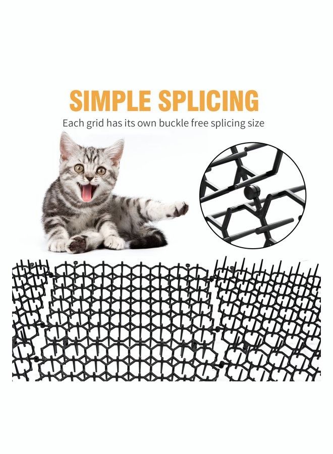 وسادة مضادة للدغات القطط، سجادة حديقة لمنع لدغات القطط والكلاب، سجادة داخلية وخارجية لمنع القطط والكلاب من الحفر 13*49 سم - Image 2