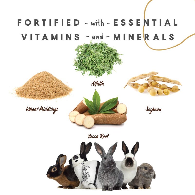 Manna Pro Rabbit Food with Vitamins and Minerals, Complete Feed for Rabbits, Supports Healthy Growth and Digestion, No Artificial Colors or Flavors, 5 lb - Image 5