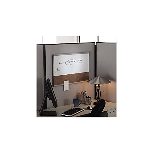 Quartet لوحة تركيبة ربع قوس، 30" × 18"، سطح سبورة بيضاء/كورك، إطار ألمنيوم (ARCCB3018) - Image 5