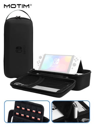 Switch Carrying Case Compatible with Nintendo Switch/OLED Model, Travel Portable Switch Storage Bag Fit for Joy-Con and Adapter, Shockproof Waterproof Hard Shell Protective Pouch - pzsku/Z780A417B5FF46C285855Z/45/_/1726191056/fd954c5e-1855-434a-ac80-68435ef415e1