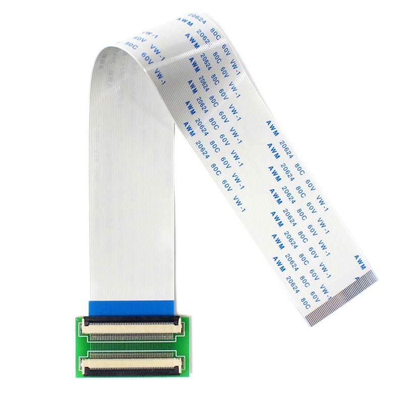 VSDISPLAY 50Pin to 50Pin ZIF 0.5mm Connector Adapter with Extension Flat Cable FFC Extend(Cable Length 200mm) - Image 1