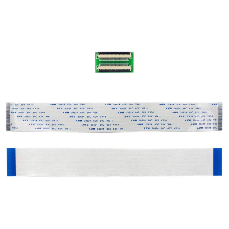 VSDISPLAY 50Pin to 50Pin ZIF 0.5mm Connector Adapter with Extension Flat Cable FFC Extend(Cable Length 200mm) - Image 2