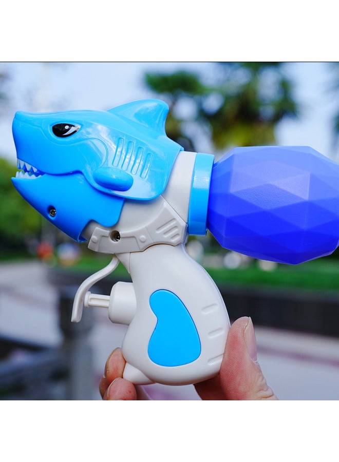 general Shark Dinosaur Bite Finger Water Gun Water Spray Toy Cartoon Animals Can Open Mouth Water Gun Water Stall Wholesale-Color:Blue Shark Style - Image 1