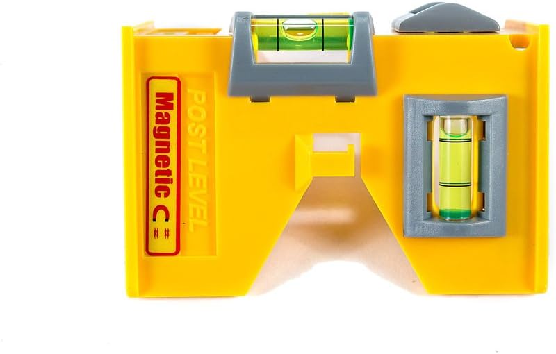 Swanson Tool Co. , Inc Swanson Tool Co. PL001M Magnetic Post Level - Yellow with Elastic Loop for Hands-Free Work - Image 4