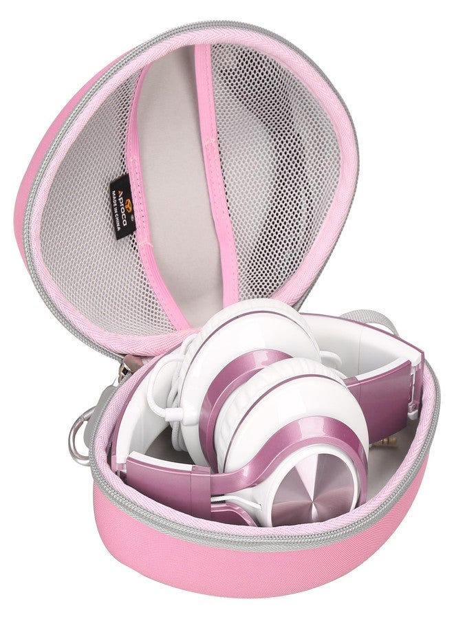 Aproca Headphones Case Compatible with AILIHEN MS300 / Artix CL750 / AILIHEN C8 Over-Ear Headphones, Portable Headset Bag-Pink - Image 1