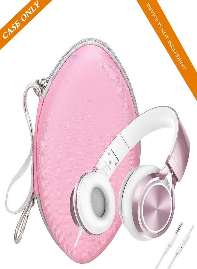 Aproca Headphones Case Compatible with AILIHEN MS300 / Artix CL750 / AILIHEN C8 Over-Ear Headphones, Portable Headset Bag-Pink - Image 4