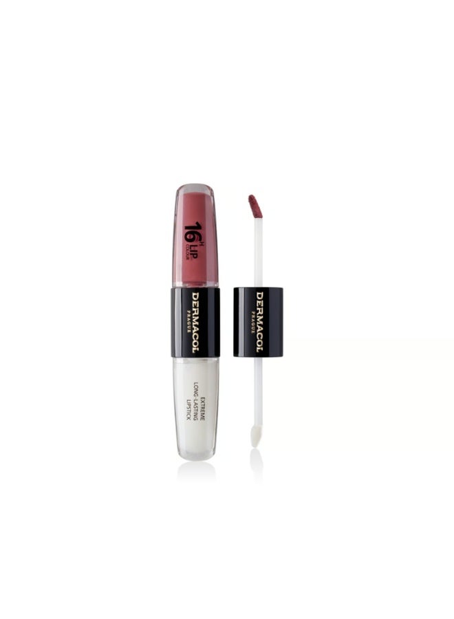Dermacol 16h Lip Color 2-In-1 Extreme Long-Lasting Lipstick 12 - Image 1