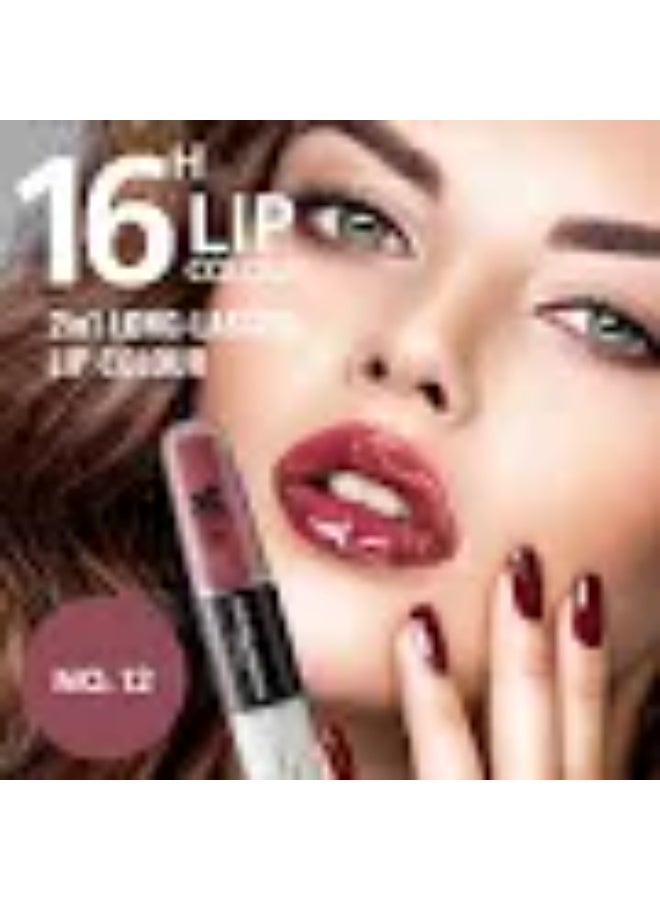 Dermacol 16h Lip Color 2-In-1 Extreme Long-Lasting Lipstick 12 - Image 2