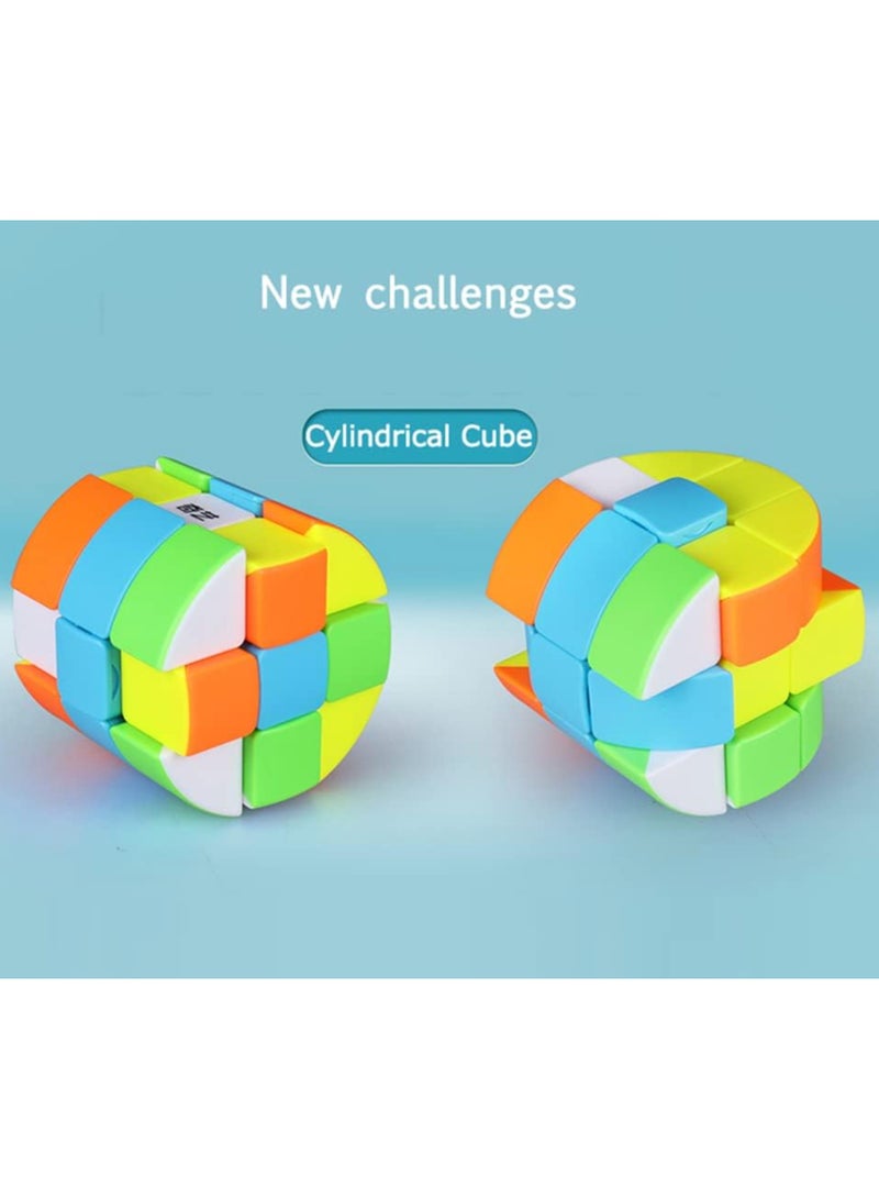 مكعب سحري عالي السرعة بدون ملصقات، أسطوانة، 3×3×3 (متعدد الألوان) - Image 3