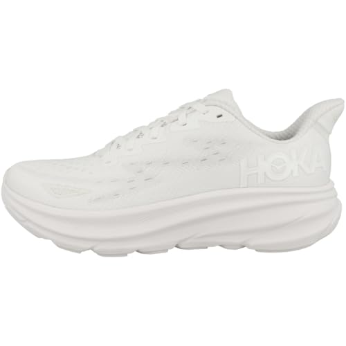 Hoka Women's Clifton 9 Sneaker, White/White, 9.5 - Image 1