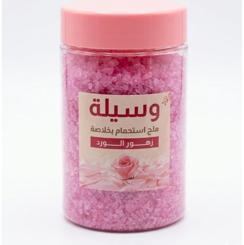 Wasela Bath salt with Rose flower scent 350g