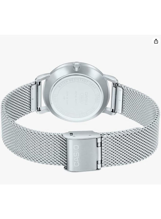 CASIO Analog Round Waterproof Wrist Watch With Stainless Steel MTP-B110M-7AVDF - Image 2