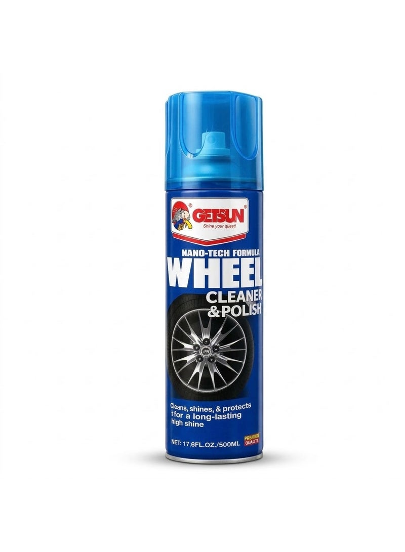GETSUN Wheel Cleaner & Polish 500ml – Removes Brake Dust, Oil & Road Dirt for Alloy Wheels G-7093 - Image 5