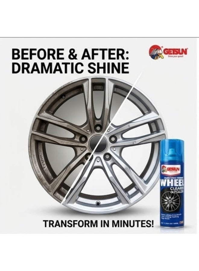 GETSUN Wheel Cleaner & Polish 500ml – Removes Brake Dust, Oil & Road Dirt for Alloy Wheels G-7093 - Image 2