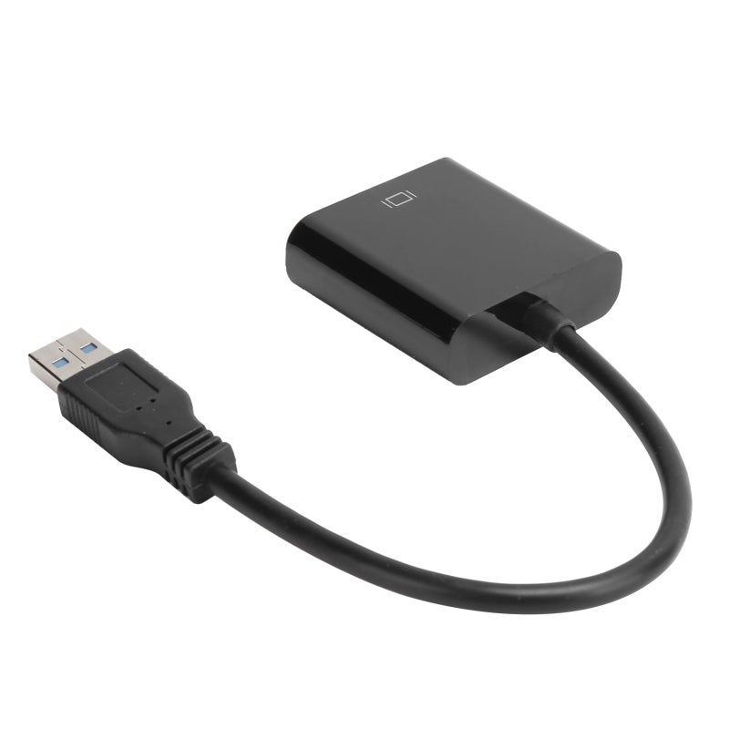 محول USB 3.0 إلى VGA بدقة 1920x1080 توصيل وتشغيل - محول صوت وفيديو بأداء مستقر لأنظمة ويندوز 7 و8 و10 مع دعم العرض المزدوج - Image 2