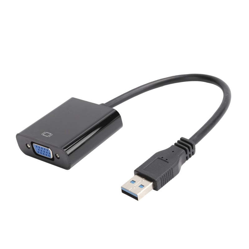 محول USB 3.0 إلى VGA بدقة 1920x1080 توصيل وتشغيل - محول صوت وفيديو بأداء مستقر لأنظمة ويندوز 7 و8 و10 مع دعم العرض المزدوج - Image 5