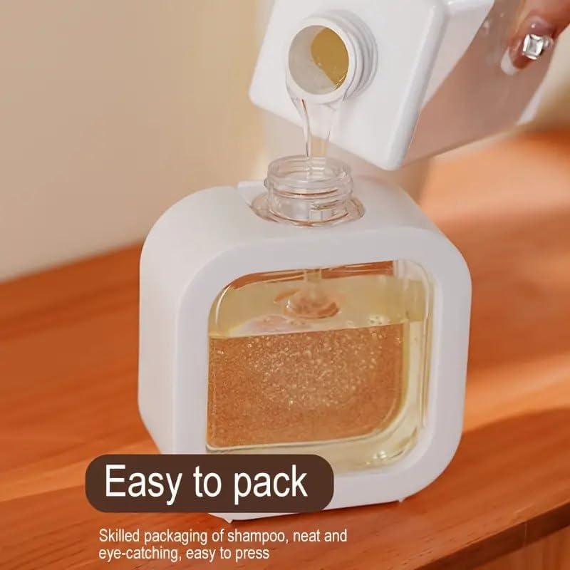 VARENYYA Clear Plastic Soap Dispenser - Refillable Pump Lotion Bottle, Portable Liquid Container for Soap, Shampoo, Lotion, and Hand Wash, Ideal for Kitchen, Bathroom, and Home Use - Image 4