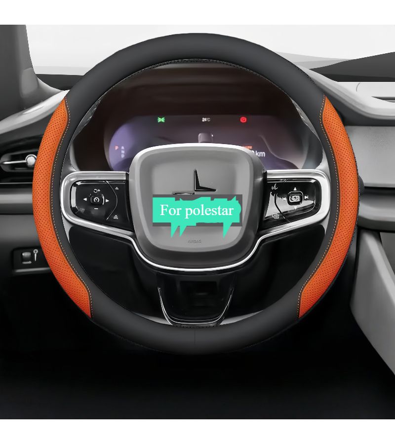Universal Four Season Anti Slip Steering Wheel Cover Red And Blue Lines - Image 2