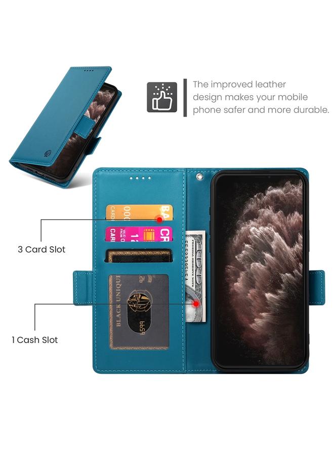 Zaboon Case For iPhone 11 Pro Max Side Buckle Magnetic Frosted Leather Phone Case - Image 4