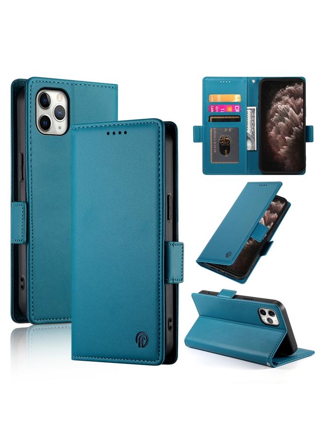 Zaboon Case For iPhone 11 Pro Max Side Buckle Magnetic Frosted Leather Phone Case - Image 1