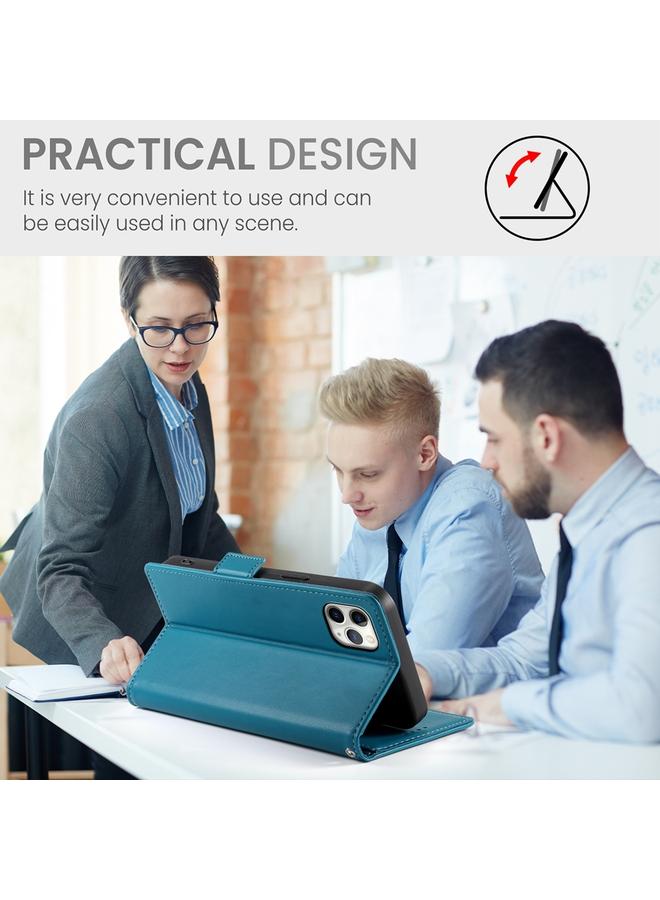 Zaboon Case For iPhone 11 Pro Max Side Buckle Magnetic Frosted Leather Phone Case - Image 5