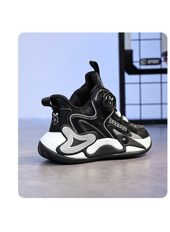 BOBDOG Autumn Boys' and Girls' Fashion Sports Shoes  Children's Practical  Basketball Shoes Anti slip Rubber Sole - Image 3