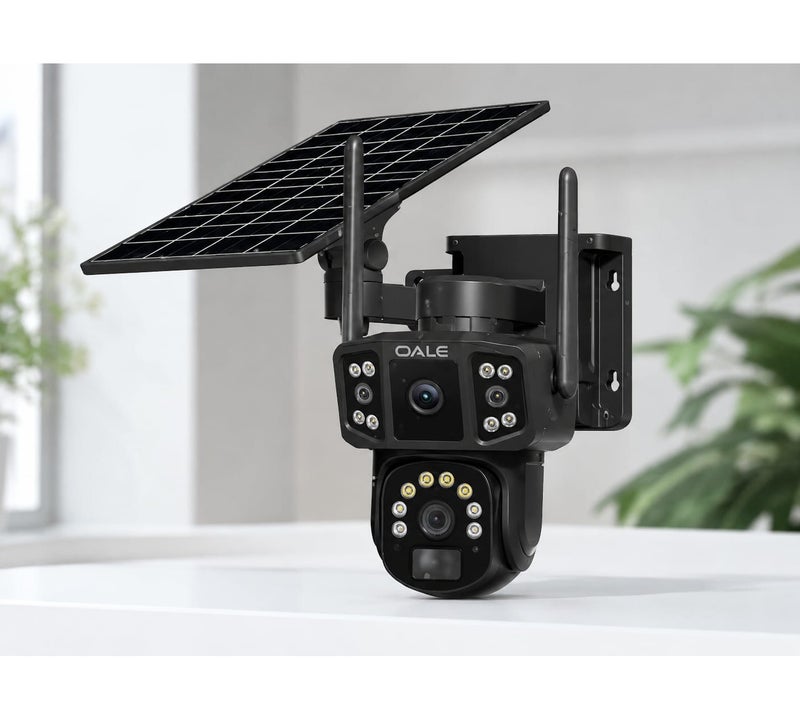 OALE iHome 08 Solar Powered 4G LTE Security Camera, QHD 2K PTZ Outdoor CCTV, SIM Card Support, Night Vision, IP66 Waterproof - Image 1