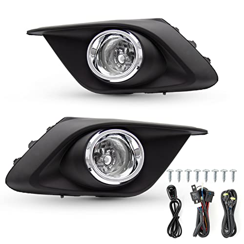 WEZEMLIGHT Fog Light Assembly Replacement For 2014-2016 MAZDA 3 With H11 12V 55W Halogen Bulbs​(Clear Lens) - Image 2