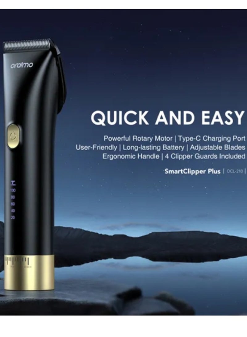 Oraimo Professional Electric Razor Smart Clipper Plus Cordless - Black - Image 5