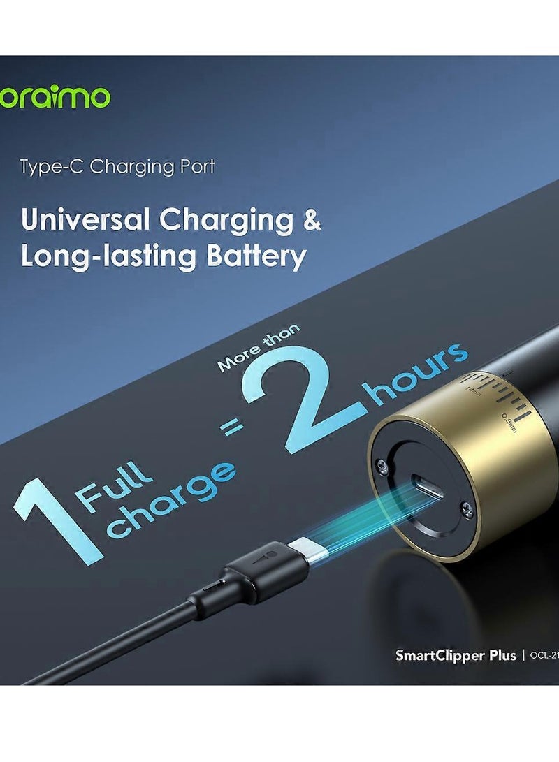 Oraimo Professional Electric Razor Smart Clipper Plus Cordless - Black - Image 4