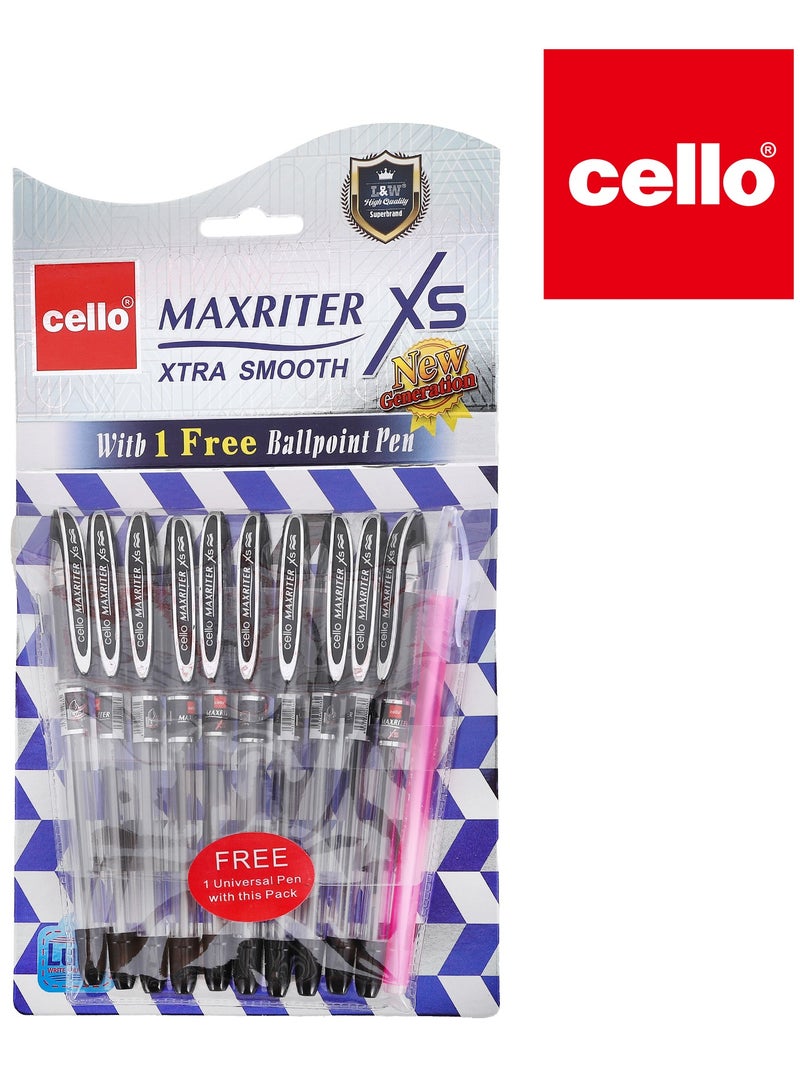 Cello Ballpoint Pen 10-Piece Set, Perfect for School and Office Use, Ballpoint  Pens for Kids and Adults, School Supplies, Office Stationery - Image 1