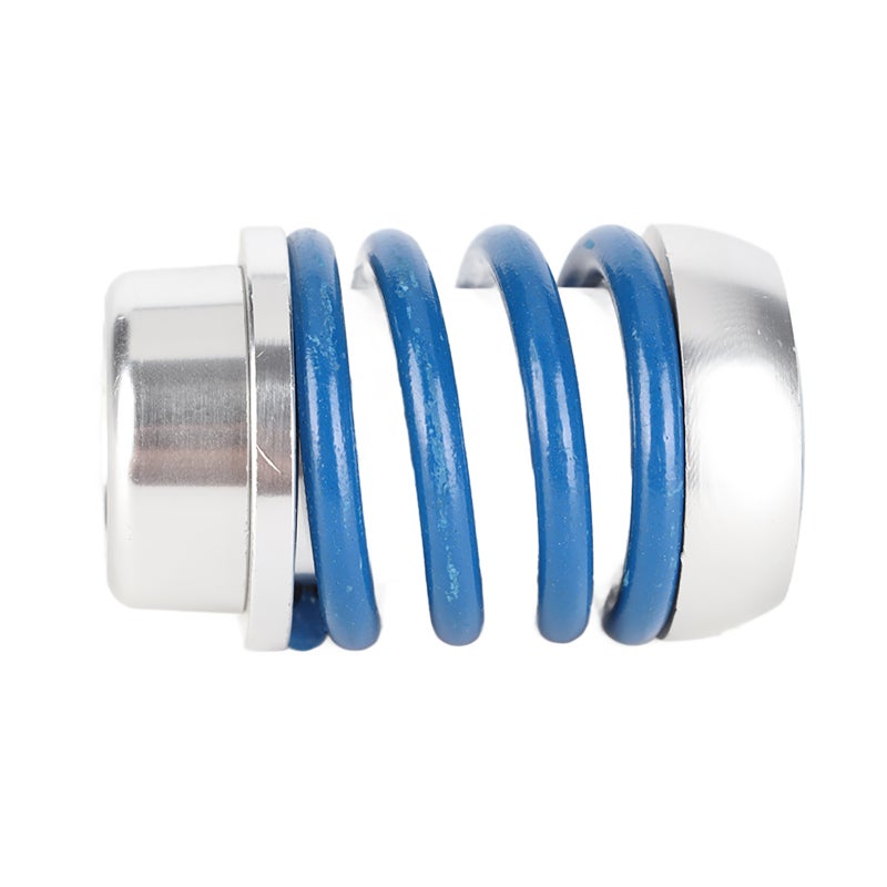 Manual Gear Shift Knob: Blue Alloy Aluminum - Cool Spring Style Design, Comfortable Touch Universal Shift Knob for Manual Car Interior Upgrade, Racing Driving Accessories - Image 2