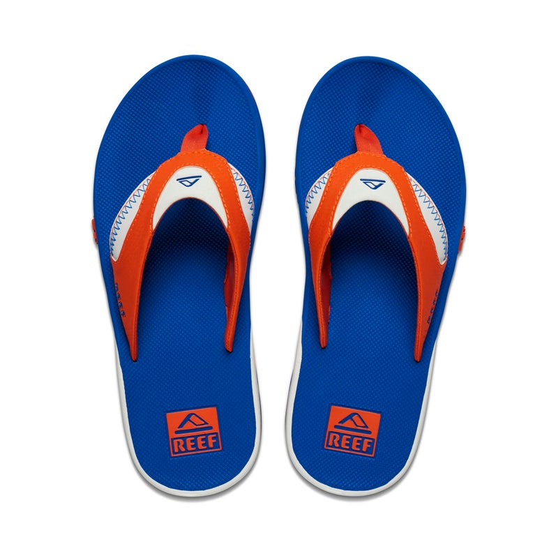Reef Fanning Pregame Mens Bottle Opener Flip Flop, Arch Support, Durable Outsole, Water Friendly, Orange/Blue, 10 - Image 5