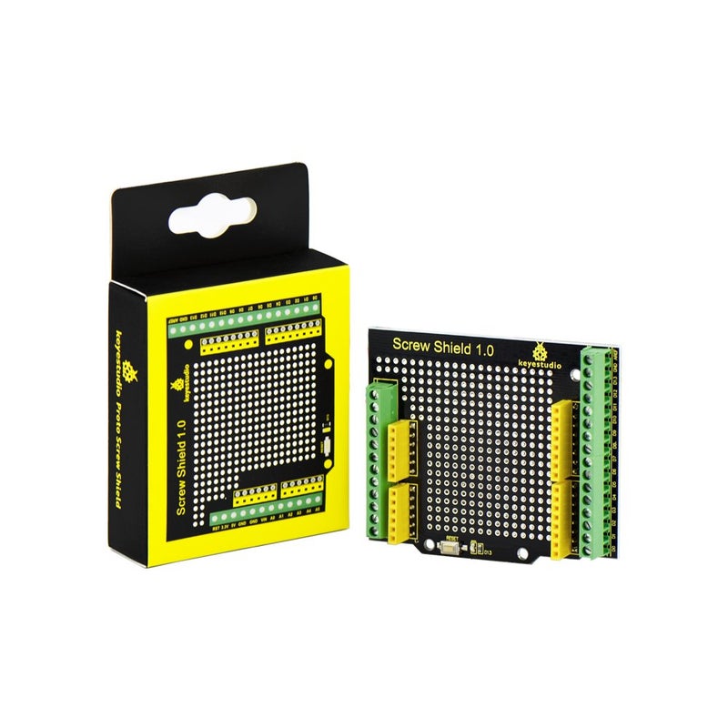 درع برغي KEYESTUDIO لـ Arduino R3، لوحة توسيع نموذجية لدرع البروتو لـ Arduino Un0 R3